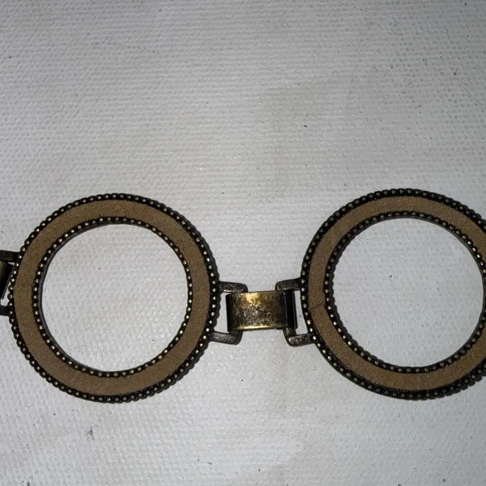 Vintage‎ Womens Belt Silver Metal Chain Circles 90s Y2K Flirty Retro Grunge Sexy